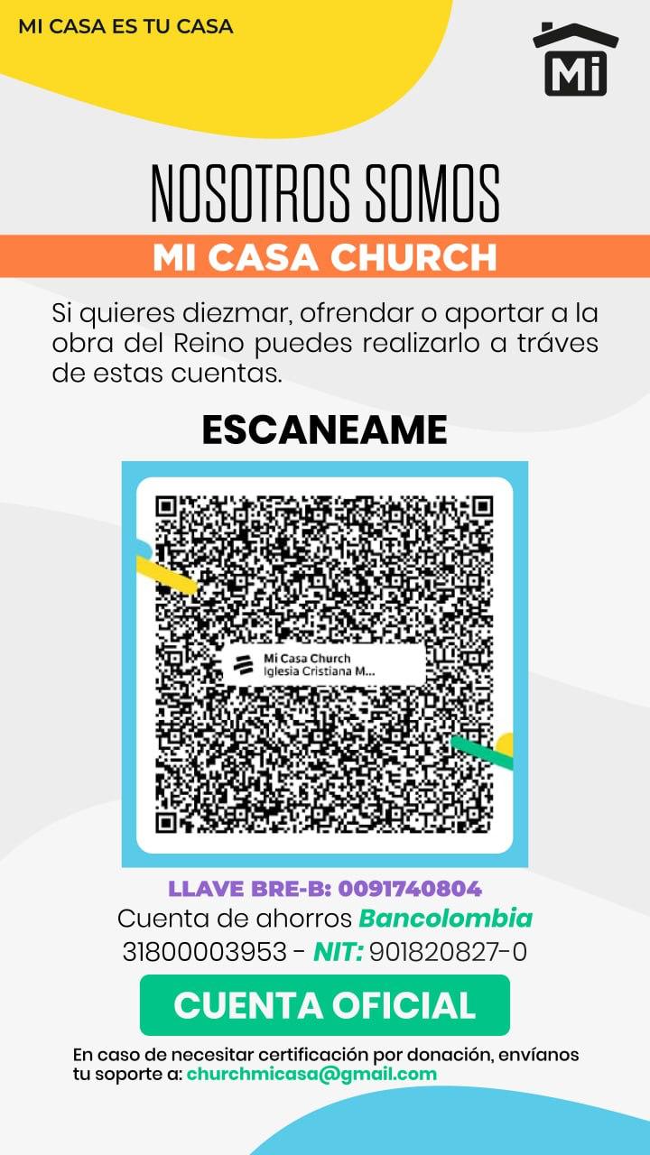 Código QR para donar por Bancolombia